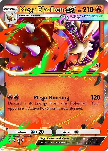 Mega Blaziken ex card