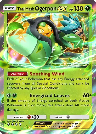 Teal Mask Ogerpon ex card
