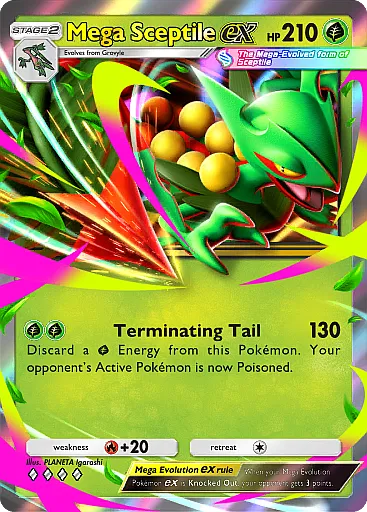 Mega Sceptile ex card