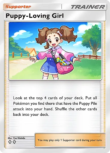 Puppy-Loving Girl