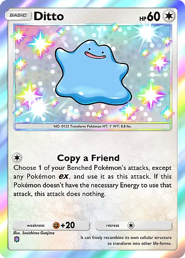 1999 ditto pokemon card Holographic Credit Card Holographic Credit Card Skin  Anime Town Creations Ditto (3) - Fossil -
