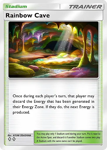 Rainbow Cave card