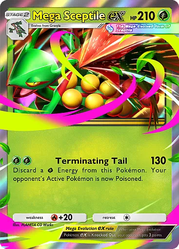 Mega Sceptile ex card