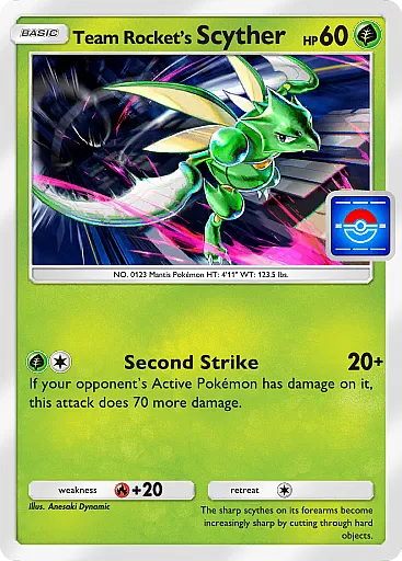 Team Rocket’s Scyther card