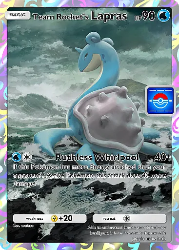 Team Rocket’s Lapras card