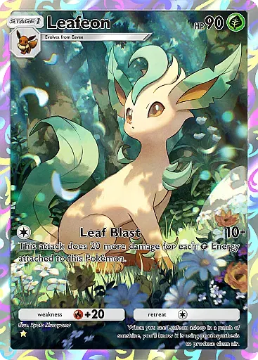 Leafeon card