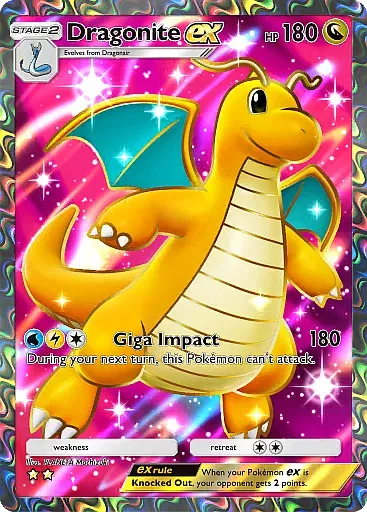 Dragonite ex card