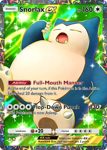 Snorlax ex card