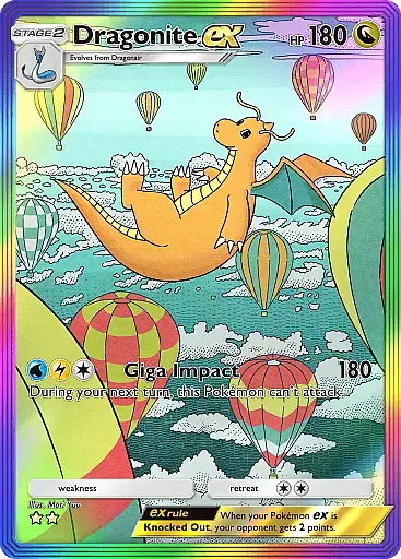 Dragonite ex card