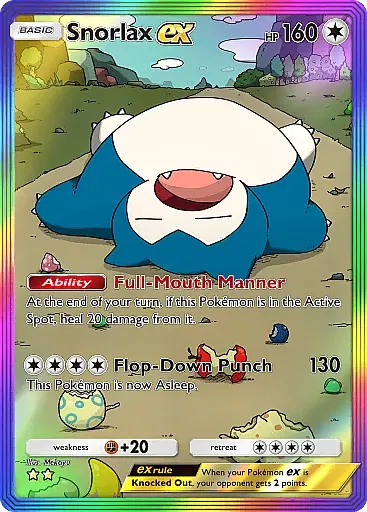Snorlax ex card