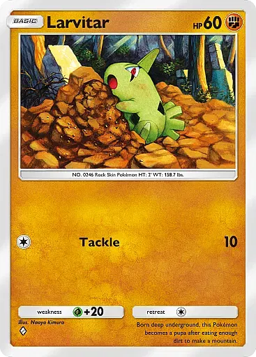Larvitar card