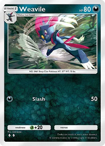 Weavile card