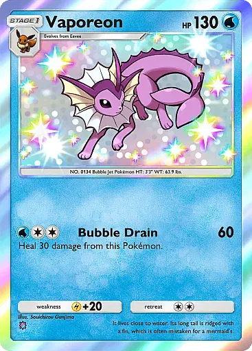 Vaporeon card