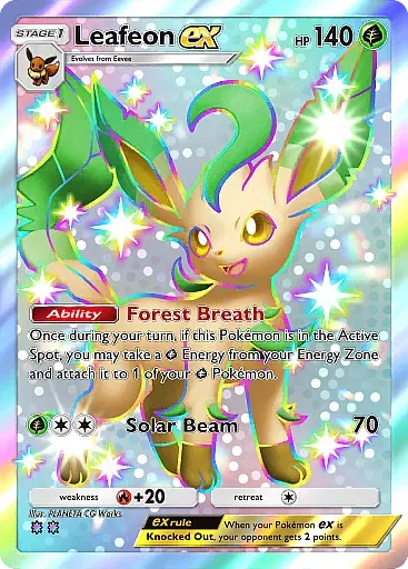 Leafeon ex card