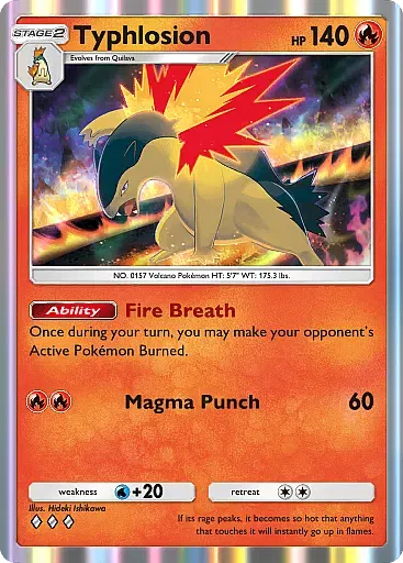Typhlosion card