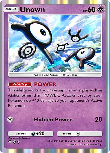 Unown card