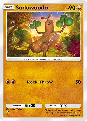 Sudowoodo card