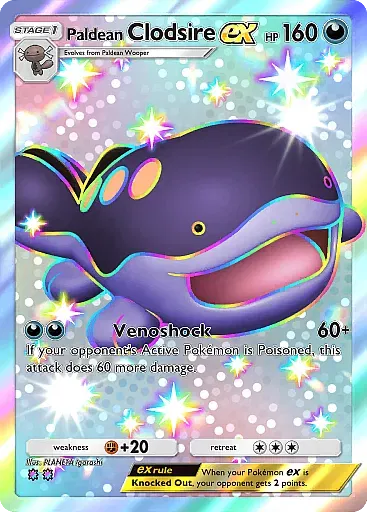 Paldean Clodsire ex card