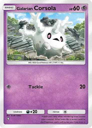 Galarian Corsola card