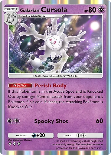 Galarian Cursola card