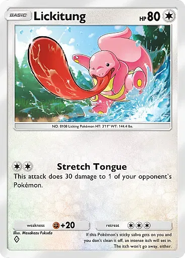 Lickitung card