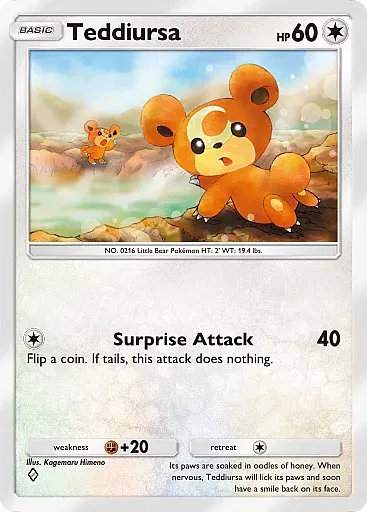 Teddiursa card
