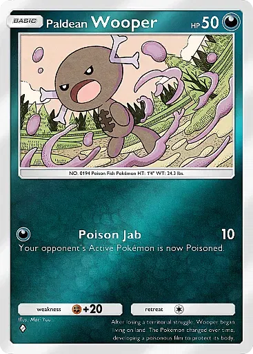 Paldean Wooper card