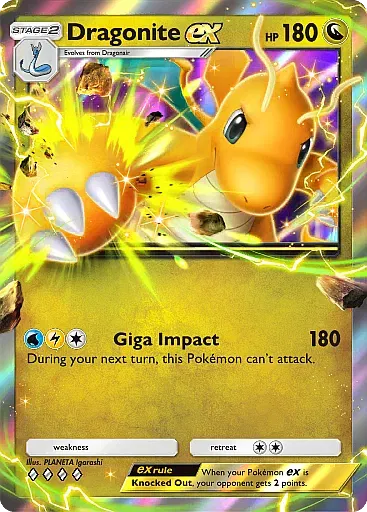 Dragonite ex card