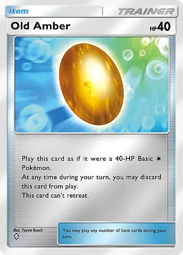 Old Amber card