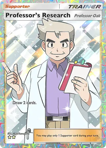 Professor's Research card