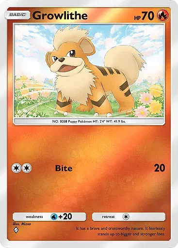 Growlithe card