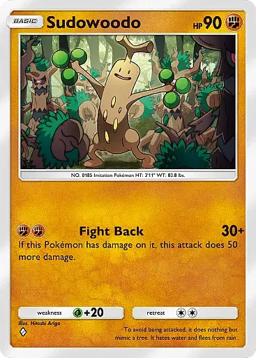 Sudowoodo card