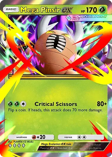 Mega Pinsir ex card