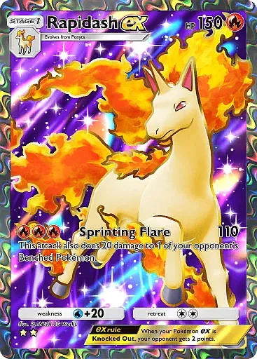 Rapidash ex card