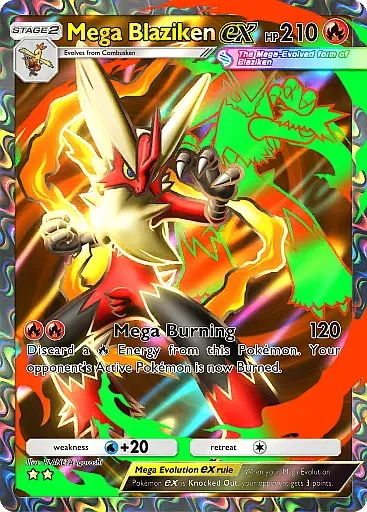Mega Blaziken ex card