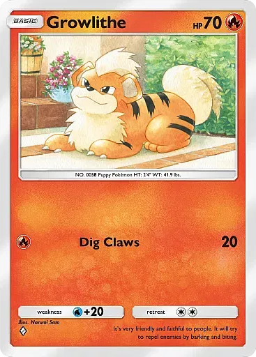 Growlithe card