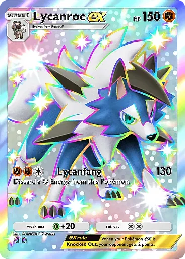 Lycanroc ex card