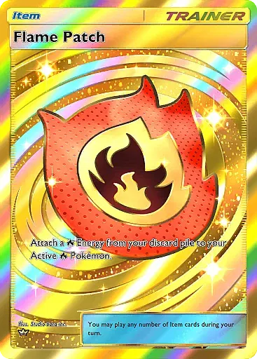 Flame Patch card