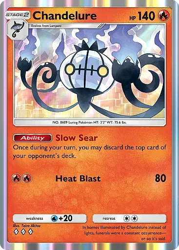Chandelure card