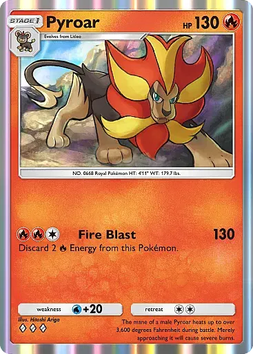 Pyroar card