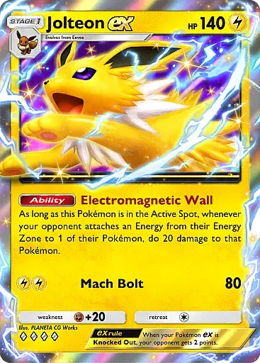 Jolteon ex card