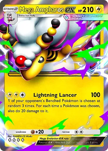 Mega Ampharos ex card