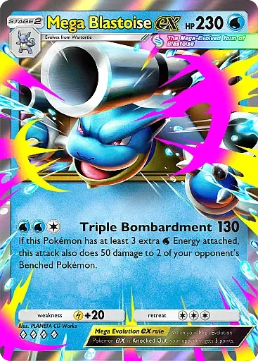 Mega Blastoise ex card