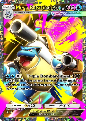 Mega Blastoise ex card