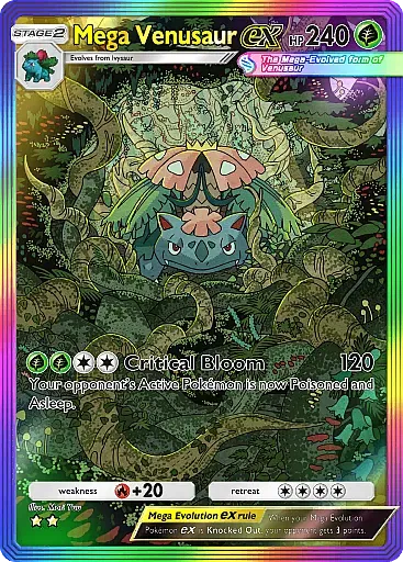 Mega Venusaur ex card