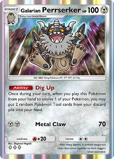 Galarian Perrserker card