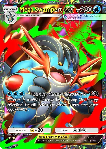 Mega Swampert ex card