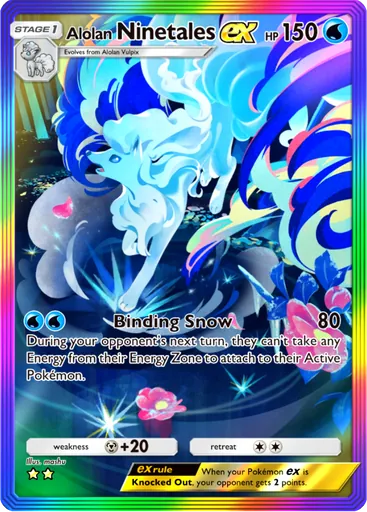Alolan Ninetales ex card