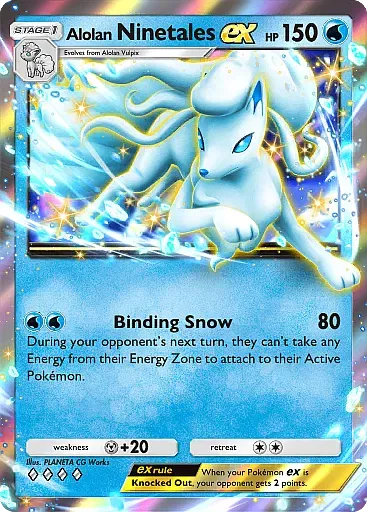 Alolan Ninetales ex card