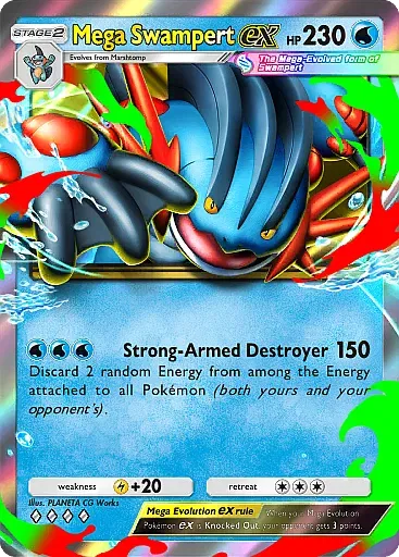 Mega Swampert ex card